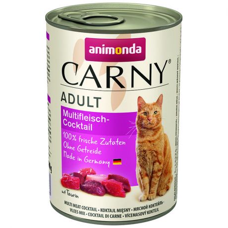 Корм для кошек Animonda Carny Adult коктейль из разных сортов мяса конс. 400г