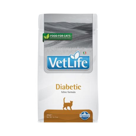 Корм для кошек Farmina Vet Life Natural Diet при диабете сух. 400г