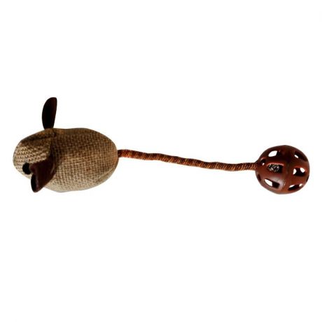 Игрушка для кошек CHOMPER Natural Мышка с мячом на хвосте и кошачьей мятой