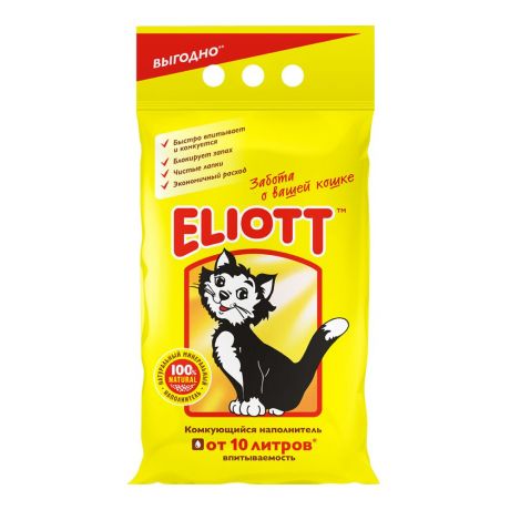Наполнитель для кошачьего туалета ELIOTT Clumping комкующийся 5кг