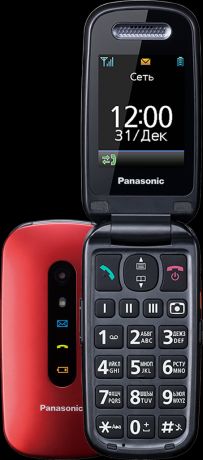 Кнопочный телефон Panasonic KX-TU456 Red