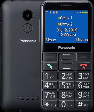 Кнопочный телефон Panasonic KX-TU150 Dual SIM Black