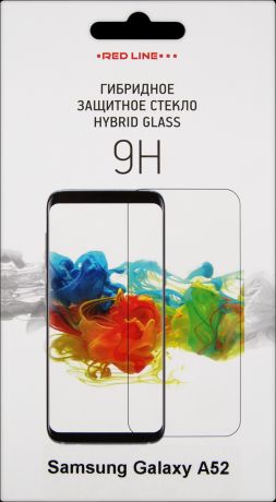 Защитное стекло и плёнка Red Line Tempered Glass для Samsung Galaxy A52 глянцевое