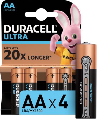 Элемент питания Duracell Ultra Power AA (4 шт)