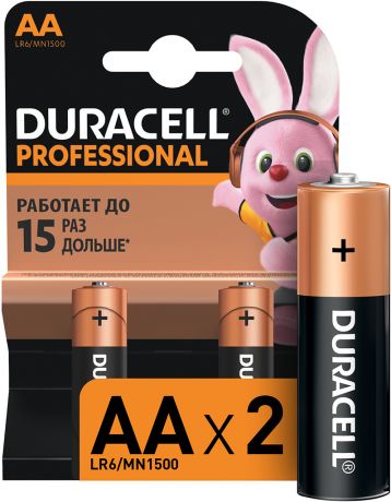 Элемент питания Duracell Professional AA (2 шт)