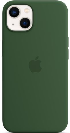 Чехол Apple Silicone Case with MagSafe для iPhone 13 «Зелёный клевер»