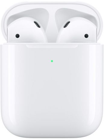 Наушники Apple AirPods в футляре с возможностью беспроводной зарядки
