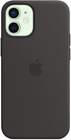 Чехол Apple Silicone Case with MagSafe для iPhone 12 mini Чёрный