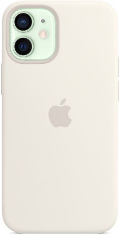 Чехол Apple Silicone Case with MagSafe для iPhone 12 mini Белый