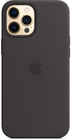 Чехол Apple Silicone Case with MagSafe для iPhone 12 Pro Max Чёрный