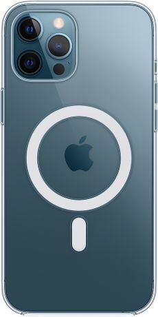 Чехол Apple Clear Case with MagSafe для iPhone 12 Pro Max прозрачный