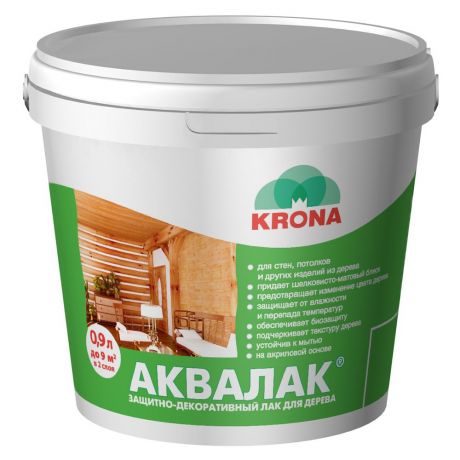 Лак акриловый Аквалак KRONA