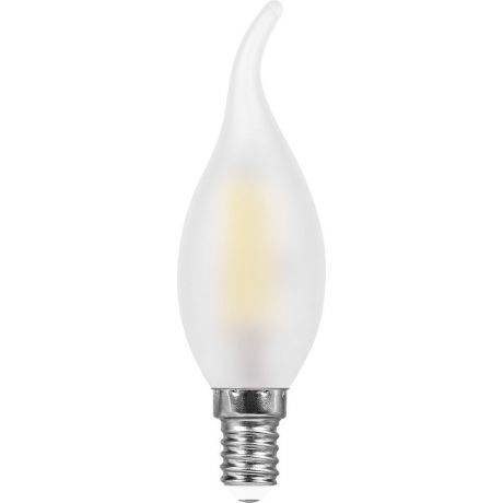 Лампа светодиодная FERON филамент, 9Вт, E14, свеча на ветру, 2700K