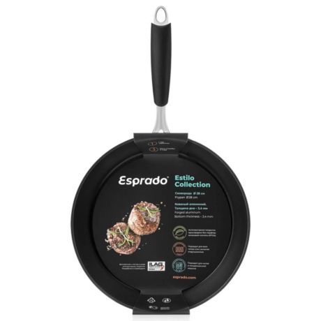 Сковорода Esprado Estilo, 28 см, индукция, кованый алюминий