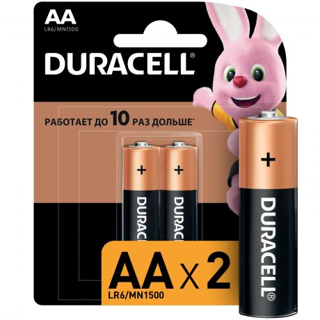 Батарейки щелочные размера AA DURACELL