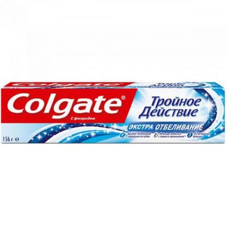 Паста зубная COLGATE Тройное Действие, Экстра Отбеливание