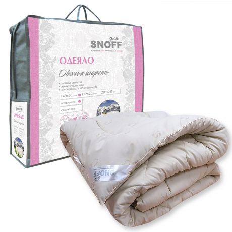 Одеяло для Snoff, 1.5-сп, 140х205 см, овечья шерсть