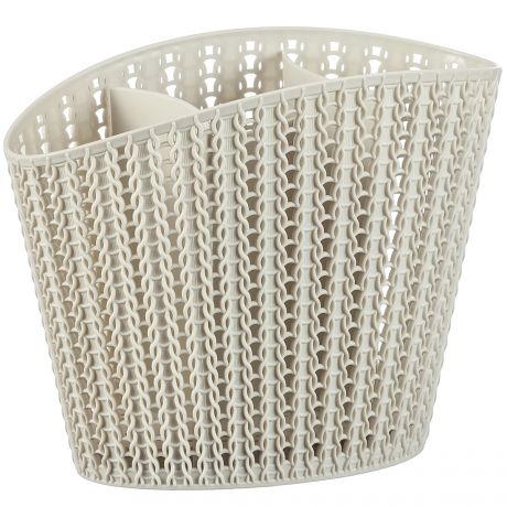 Сушилка для столовых приборов Idea Вязание, белый, пластик