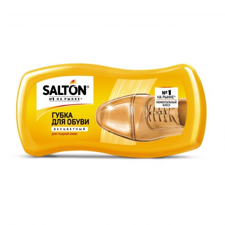 Губка для обуви бесцветная Salton Волна для гладкой кожи, с норковым маслом