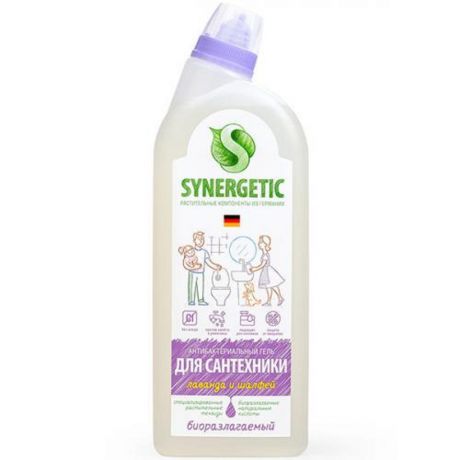 Средство чистящее Synergetic для мытья сантехники 5 в 1, лаванда и шалфей, 700 мл