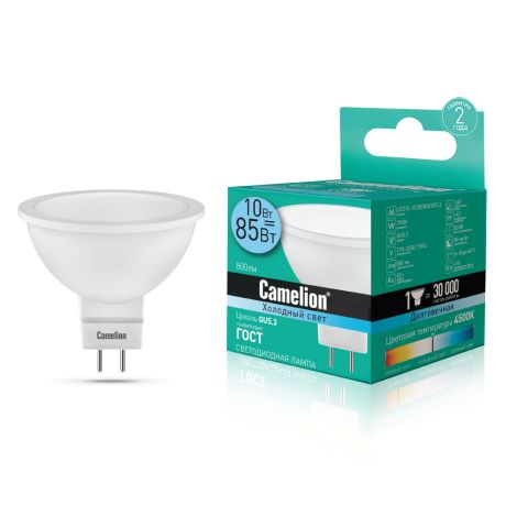 Лампа светодиодная Camelion LED10-JCDR/845/GU5.3