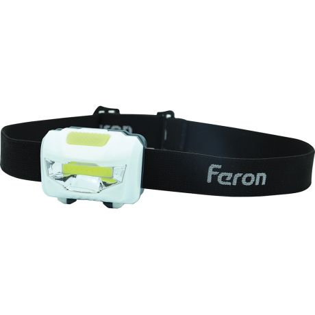 Фонарь FERON светодиодный налобный, 3Вт, пластик