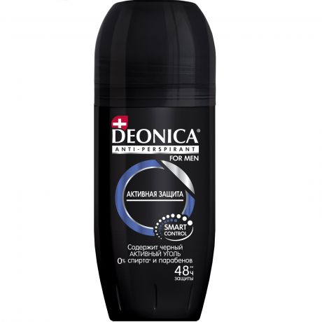 Антиперспирант Deonica For Men Активная Защита, ролик, 50 мл