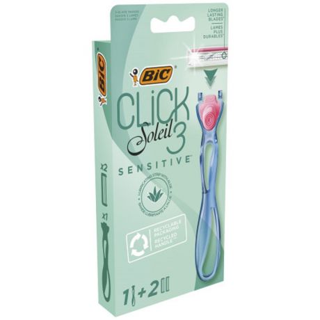 Станок бритвенный Bic Click Sensitive с 3 лезвиями