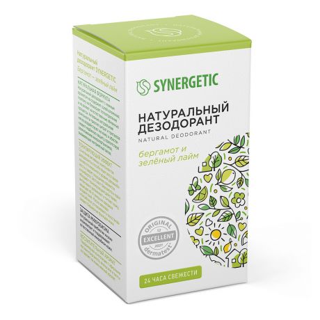 Дезодорант SYNERGETIC натуральный бергамот – зеленый лайм, 50мл