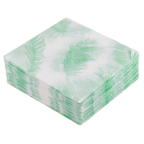Салфетка бумажные Пальмовые ветви, 24 см, 1-сл, 50 шт
