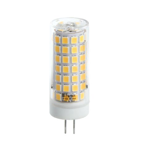 Лампа светодиодная капсульная FERON, 5Вт, 230В, G4, 2700K, JCD, прозрачная