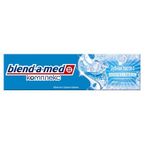 Паста зубная BLEND-A-MED Комплекс +ополаскиватель Освежающая чистота, Перечная мята