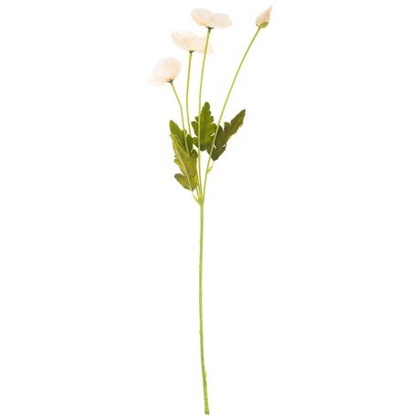 Растение искусственное Мак кремовый, размер: h60см