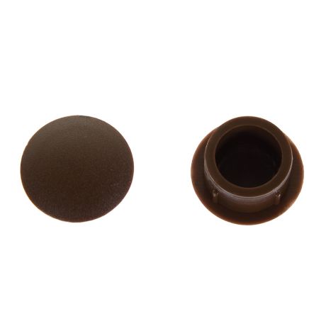 Заглушка декоративная, 14 мм, тёмно-коричневый, 30 шт TECH-KREP