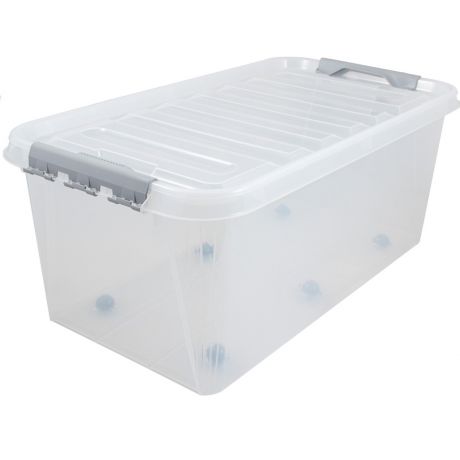 Ящик для хранения Комфорт, 72 х 39 х 29,5 см, 55 л, на колесах, пластик