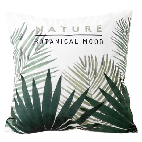 Чехол Пальмовые листья для декоративной подушки, 45х45 см, полиэстер