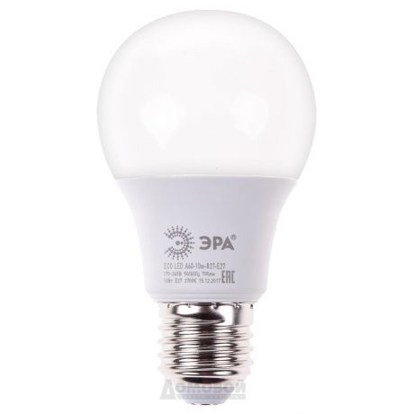 Лампа светодиодная ЭРА ECO LED A60