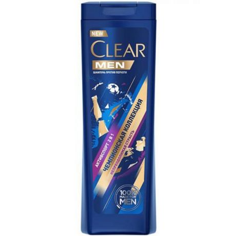 Шампунь для волос Clear Vita Abe Активспорт 2 в 1 мужской, 400 мл