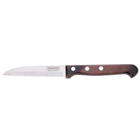 Нож для овощей TRAMONTINA Polywood, 7,5см, нержавеющая сталь/дерево