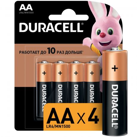 Батарейки щелочные размера AA DURACELL