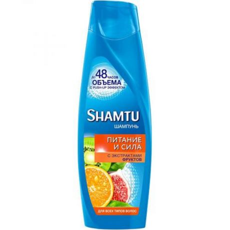 Шампунь для волос Shamtu Питание и сила с экстрактами фруктов, 360 мл