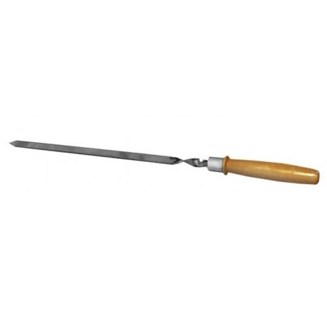Шампур плоский FIREWOOD, с деревянной ручкой, 550 мм