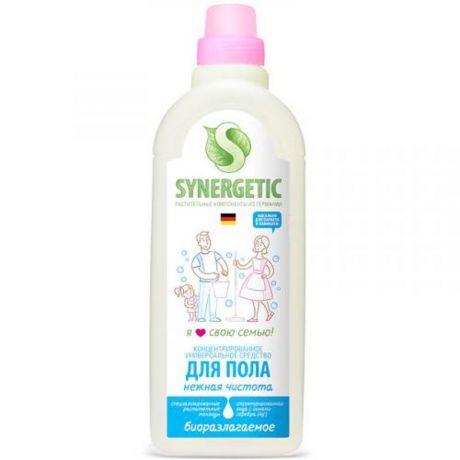 Средство чистящее Synergetic для мытья полов, нежная чистота, 750мл