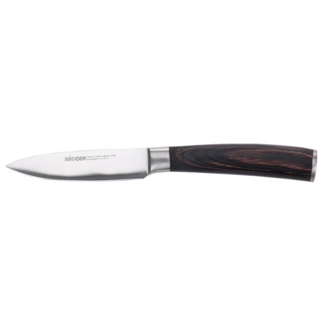 Нож для овощей NADOBA Dana, 9см, нержавеющая сталь/паккавуд