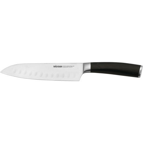 Нож Сантоку NADOBA Dana, 17,5см,нержавеющая сталь/паккавуд