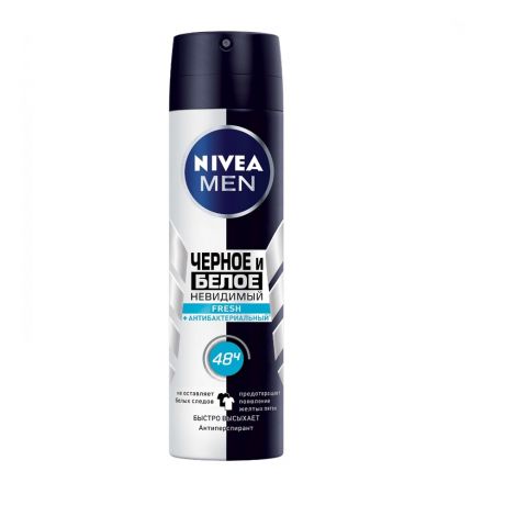 Дезодорант NIVEA MEN невидимая защита для черного &бел Fresh, мужской, аэрозоль