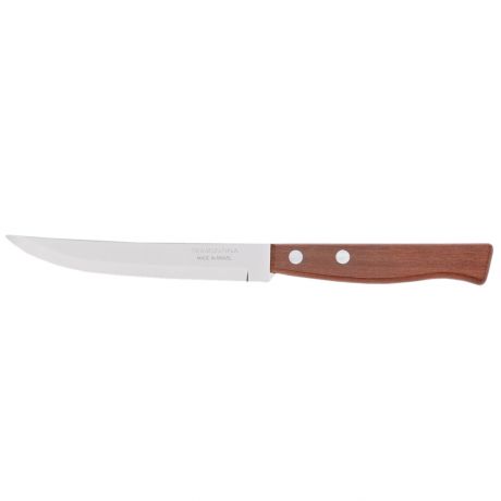 Нож для стейка TRAMONTINA Tradicional гладкий, 12,5см, нержавеющая сталь/дерево