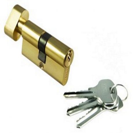 Цилиндр замка, 60мм, 60CK PG, золото, ключ-вертушка