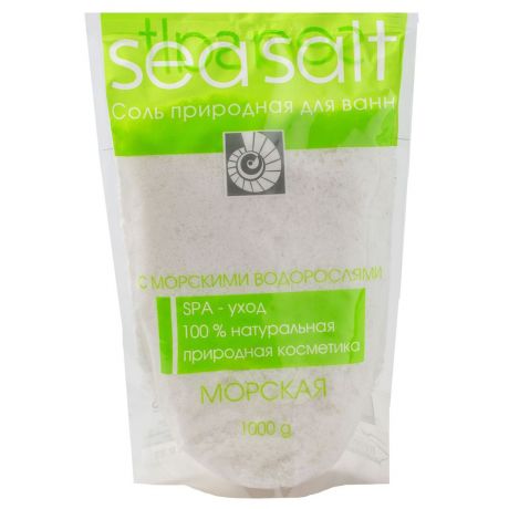 Соль для ванн МОРСКАЯ с морскими водорослями, 1000гр