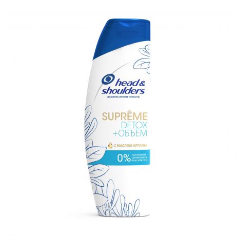 Шампунь для волос H&S Supreme Detox+Объём с маслом арганы против перхоти 300мл